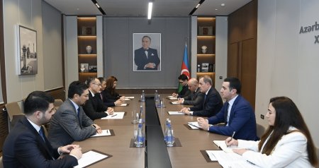 Ceyhun Bayramov TÜRKPA-nın yeni baş katibi ilə görüşdü - FOTO
