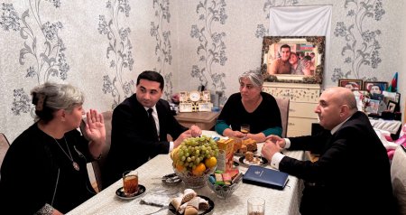 Müxtəlif bölgələrdə yaşayan şəhid ailələri ziyarət edildi - FOTO
