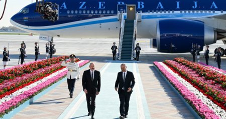 İlham Əliyevin Daşkənd səfərindən görüntülər - VİDEO