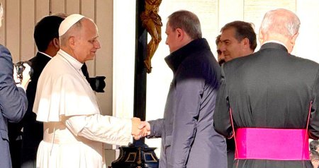 Ceyhun Bayramov Roma Papası ilə görüşüb - FOTO