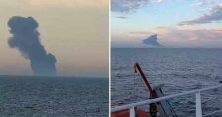 Bosfor boğazında neft tankeri PARTLADI