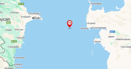 Xəzər dənizində zəlzələ oldu