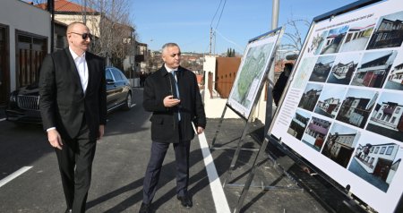Prezident Xankəndinin Kərkicahan qəsəbəsində - FOTO
