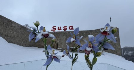 Şuşa yenidən ağ örpəyə büründü - FOTO