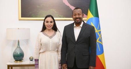 Leyla Əliyeva Efiopiyanın Baş naziri ilə görüşüb - FOTO