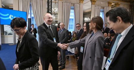 İlham Əliyev Münxendə Trans-Xəzər əməkdaşlığına dair panel iclasda İŞTİRAK ETDİ - FOTO