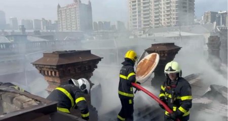 Bakının mərkəzindəki yanğın söndürüldü &ndash; YENİLƏNİB - VİDEO