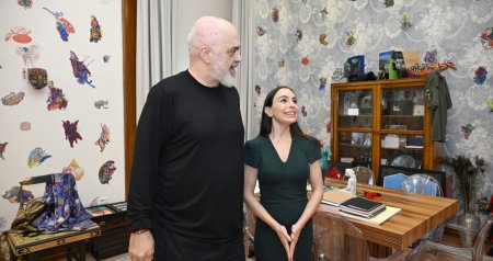Leyla Əliyeva Tiranada Albaniyanın Baş naziri Edi Rama ilə görüşüb - FOTO