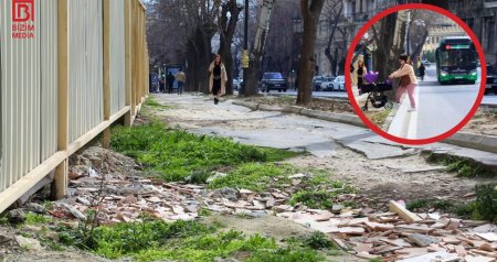 Piyadalar üçün təhlükə, sürücülər üçün RİSK &ndash; Yasamalda illərdir həllini tapmayan səki dramı &ndash; VİDEO