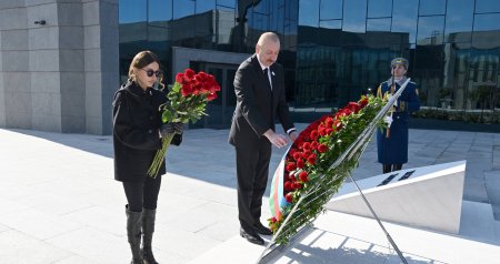 Prezident və birinci xanım Xocalı Soyqırımı Memorialının açılışında - FOTO/VİDEO