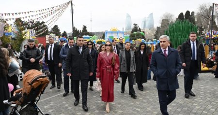 Alena Əliyeva Novruz yarmarkasını ziyarət edib - FOTO