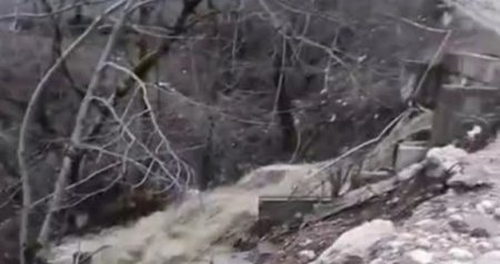 Sel sularının dağıtdığı Quba-Xınalıq yolunda SON VƏZİYYƏT - VİDEO
