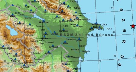 Xəzərdə zəlzələ oldu