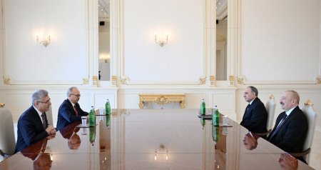 Türkiyə Ali Məhkəməsinin Baş prokuroru İlham Əliyevin QƏBULUNDA - FOTO