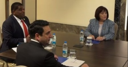 Sahibə Qafarova ilə Alen Simonyanın görüşü başladı &ndash; VİDEO