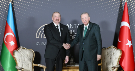 Antalyada İlham Əliyevlə Ərdoğanın görüşü keçirildi - FOTO - VİDEO