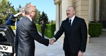 İlham Əliyev Latviya Prezidentini belə qarşıladı &ndash; FOTO