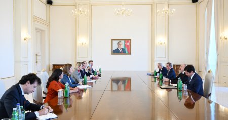 Prezident İlham Əliyev Kaya Kallası qəbul edib - FOTO