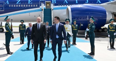 İlham Əliyev Qazaxıstanda səfərdədir &ndash; FOTO/VİDEO