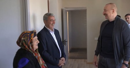 Prezidentlə Böyük Qaladərəsi sakinlərinin səmimi söhbəti - VİDEO