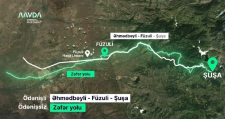 Ödənişli Şuşa yolu istifadəyə verildi &ndash; VİDEO