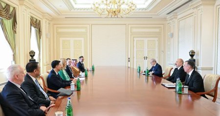 Prezident bir sıra beynəlxalq qurumların rəhbər şəxslərini qəbul etdi - FOTO