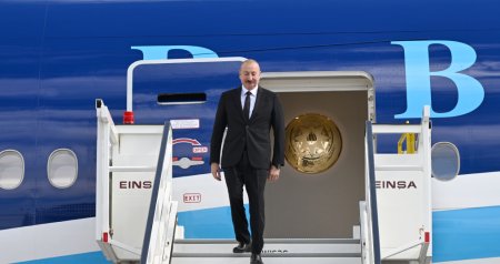 Prezident İlham Əliyev Almaniyaya getdi - FOTO