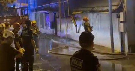 Bakıda məscid ərazisindəki yanğın SÖNDÜRÜLDÜ - YENİLƏNİB/VİDEO