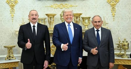 Vaşinqtonda Azərbaycan və Ermənistanın sülh sazişini paraflamasından BİR İL ÖTÜR - FOTO