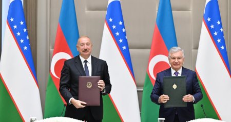 Azərbaycan-Özbəkistan sənədləri İMZALANDI &ndash; FOTO/VİDEO
