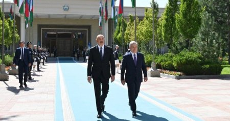 Prezident İlham Əliyevin Özbəkistana səfərindən VİDEOÇARX