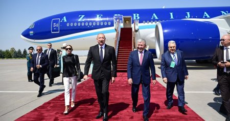 Prezident Bişkekdə belə qarşılandı &ndash; VİDEO