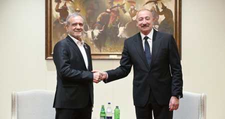 Bişkekdə Azərbaycan və İran prezidentlərinin görüşü KEÇİRİLİB - FOTO/VİDEO