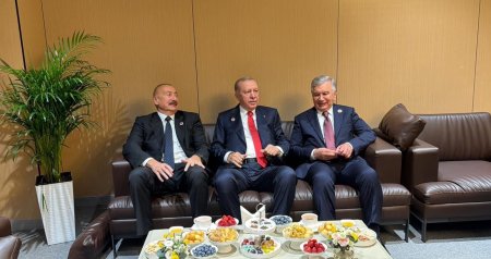 İlham Əliyev, Ərdoğan, Mirziyayev və Pezeşkian bir araya gəldi - FOTO