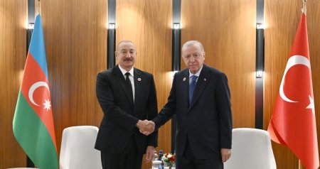 İlham Əliyev Bişkekdə Ərdoğanla görüşdü &ndash; FOTO - VİDEO