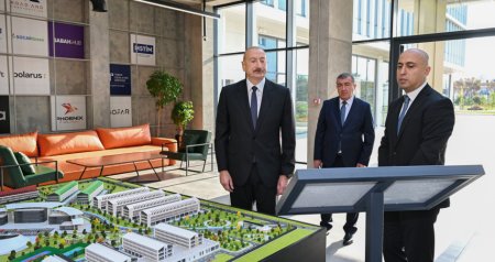 İlham Əliyev &ldquo;SABAH.city&rdquo; innovasiya şəhərciyinin birinci mərhələsinin açılışında - FOTO