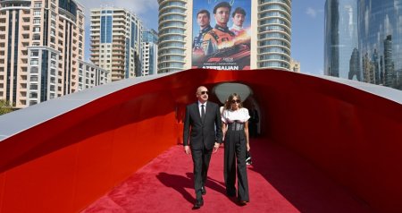 İlham Əliyev və Mehriban Əliyeva Formula 1 yarışına baxıblar - Yenilənib - FOTO