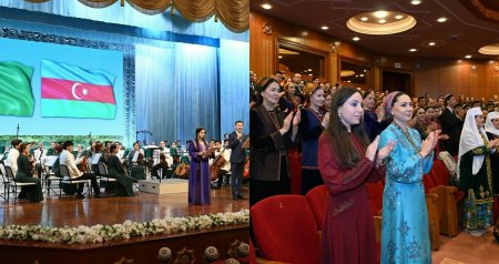 Leyla Əliyeva Türkmənistan Dövlət Simfonik Orkestrinin konsertində - FOTO