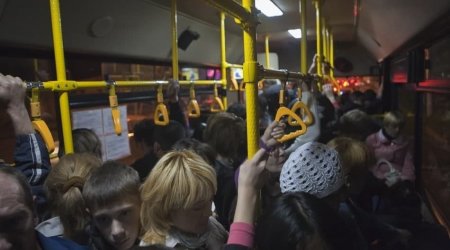 Bakıda yollarda sıxlıq var- Avtobuslar gecikir 