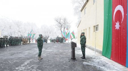 DSX-nın Ermənistanla sərhəddə yeni hərbi hissəsi açıldı - FOTO