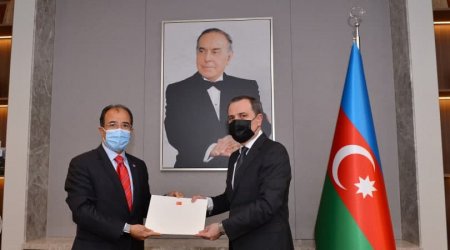 Ceyhun Bayramov Türkiyənin yeni səfirini qəbul etdi - FOTO