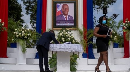 Haiti prezidenti dəfn edildi - VİDEO