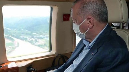 Ərdoğanın helikopteri məcburi eniş etdi - SƏBƏB