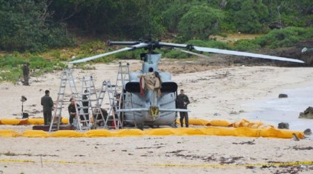 ABŞ hərbi-hava qüvvələrinə məxsus helikopter Yaponiyada qəza enişi etdi