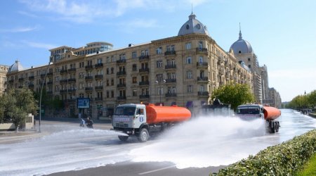 Bakı küçələrinin dezinfeksiyasına yenidən başlanıb