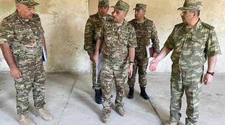 Nazir Qarabağda tikilən hərbi hissə ilə bağlı TAPŞIRIQ verdi - FOTO