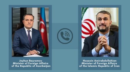 Azərbaycan və İran xarici işlər nazirləri telefonla danışdı