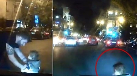 Bakıda valideyn diqqətsizliyi faciəyə səbəb olacaqdı - VİDEO