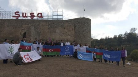 Azərbaycanın gənclər təşkilatlarının nümayəndələri ŞUŞADA - FOTO