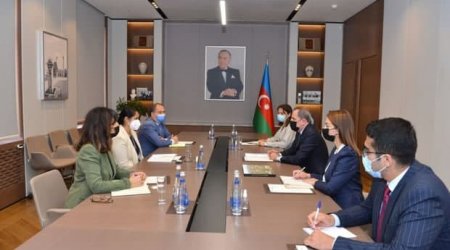 Ceyhun Bayramov Dünya Bankının Azərbaycan üzrə meneceri ilə görüşdü - FOTO